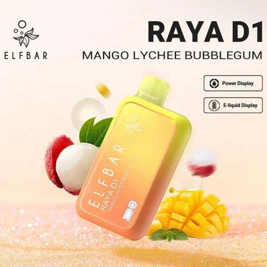 ELFBAR Raya D1 Vape mango lychee bubblegum