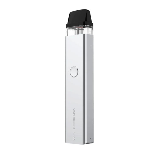 Vaporesso XROS 2 Silver vape device with black top on a white background