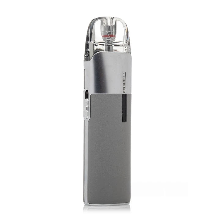 Grey vaporesso luxe q2 vape device on a white background