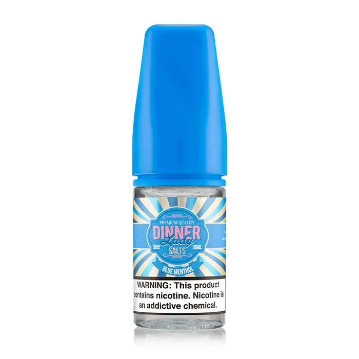 Bottle of Dinner Lady Nic Salt, Blue Menthol Flavour