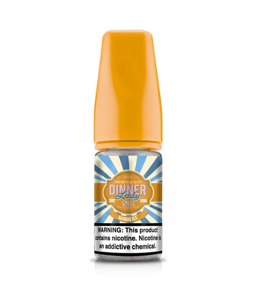 Bottle of Dinner Lady Nic Salt, Mango Ice Flavour