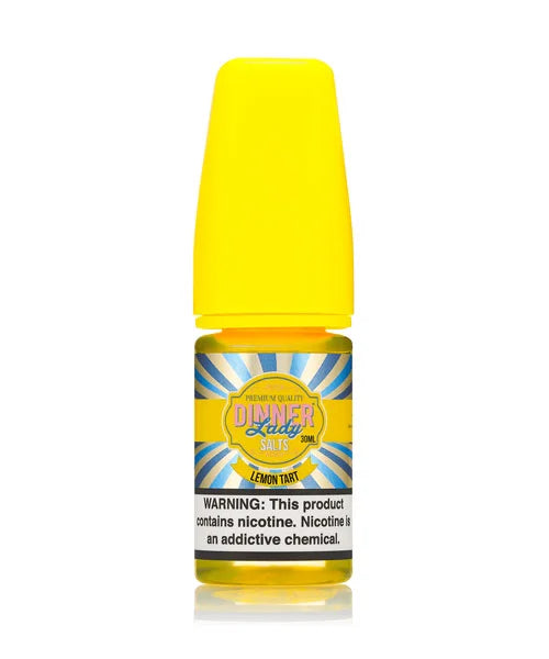 Bottle of Dinner Lady Nic Salt, Lemon Tart Flavour