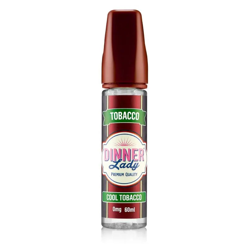 Dinner Lady Cool Tobacco e-liquid bottle on a white background