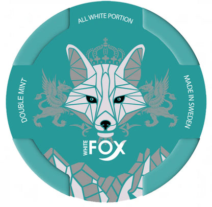 White Fox Double Mint Nicotine pouches box