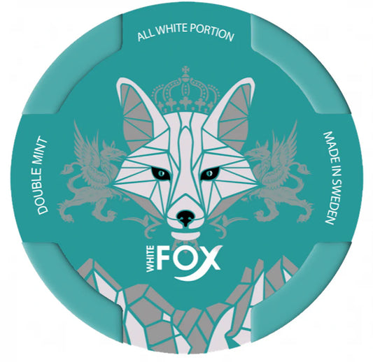 White Fox Double Mint Nicotine pouches box