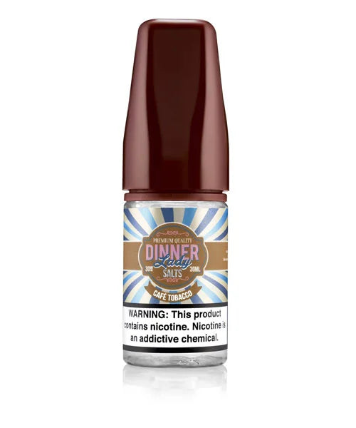 Bottle of Dinner Lady Nic Salt, Cafe Tobacco Flavour