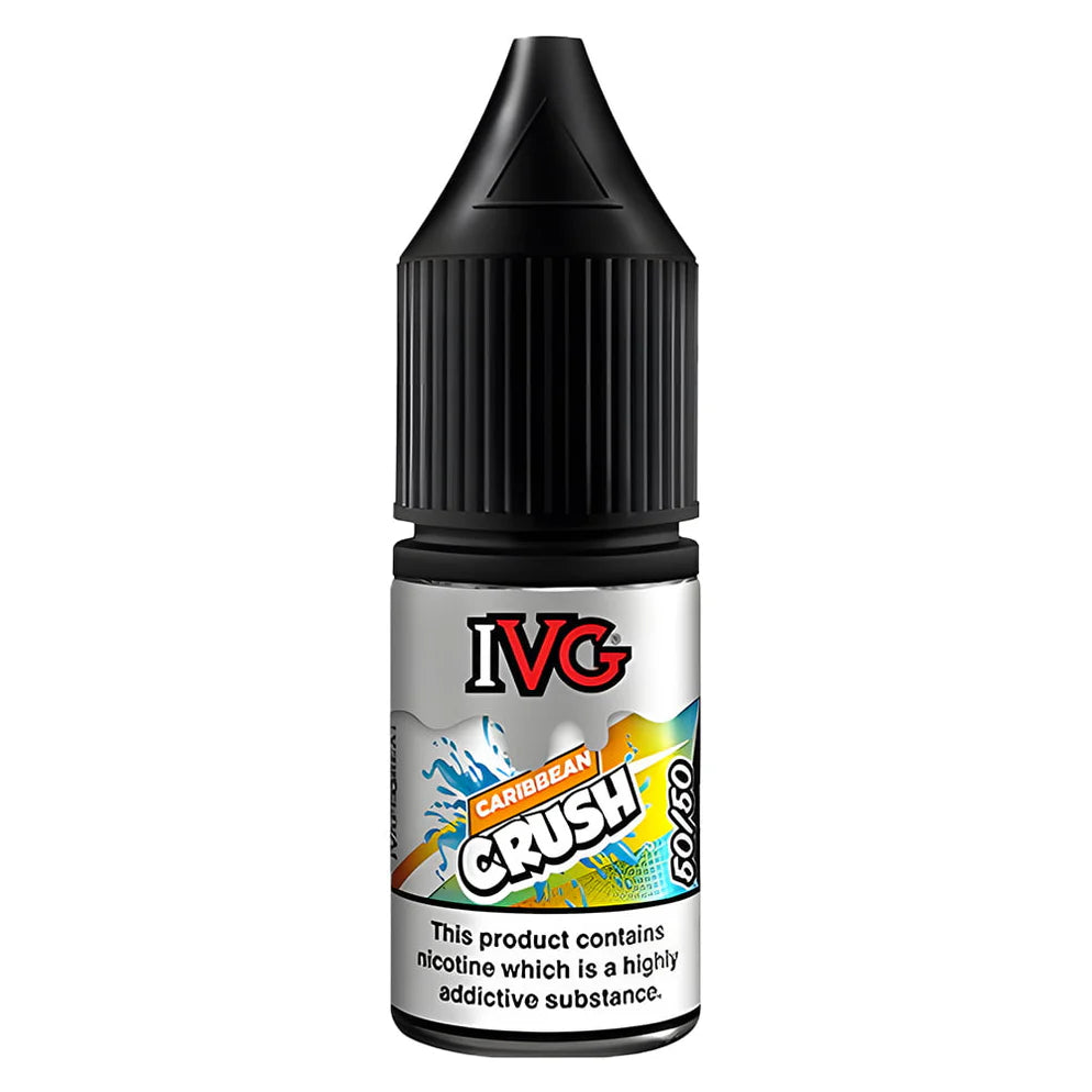 IVG Caribbean Crush e-liquid bottle on a white background