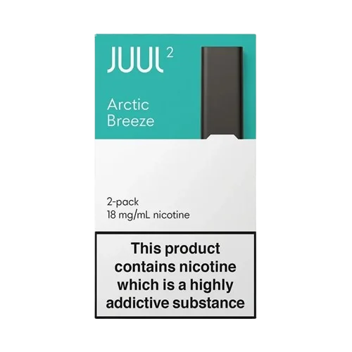 Juul2 Arctic Breeze pods packaging on a white background