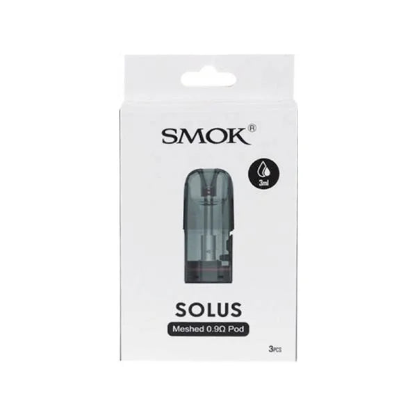 Smok Solus vape pod packaging on a white background