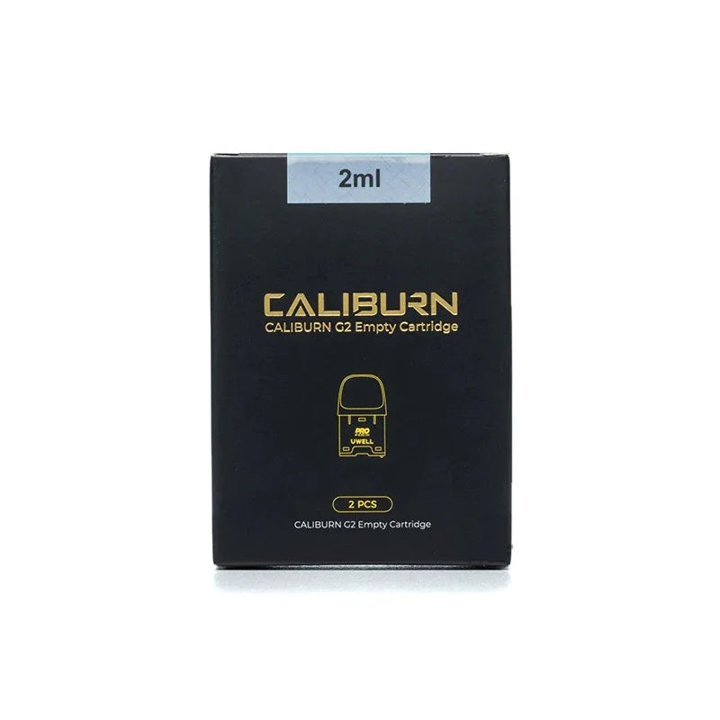 Caliburn G2 empty cartridge packaging on a white background