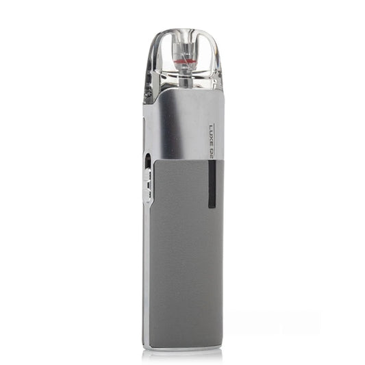 Grey vaporesso luxe q2 vape device on a white background